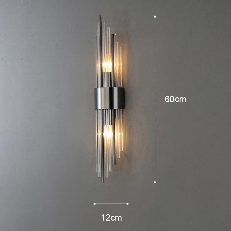 Arandela de Parede Spartan Metal e Vidro Outlet