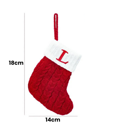 Meias de Natal Letras do Alfabeto