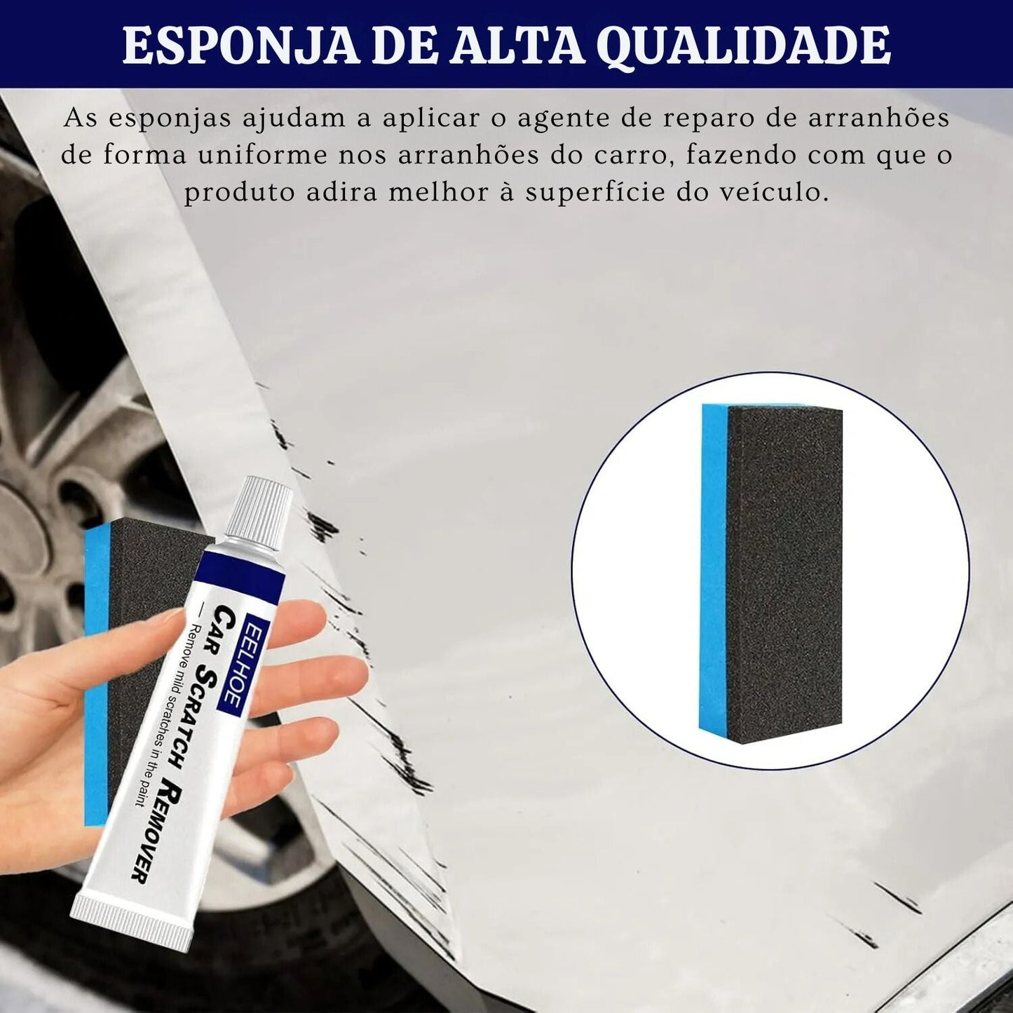 Cera Removedora de Riscos e Arranhões de Carros 80g