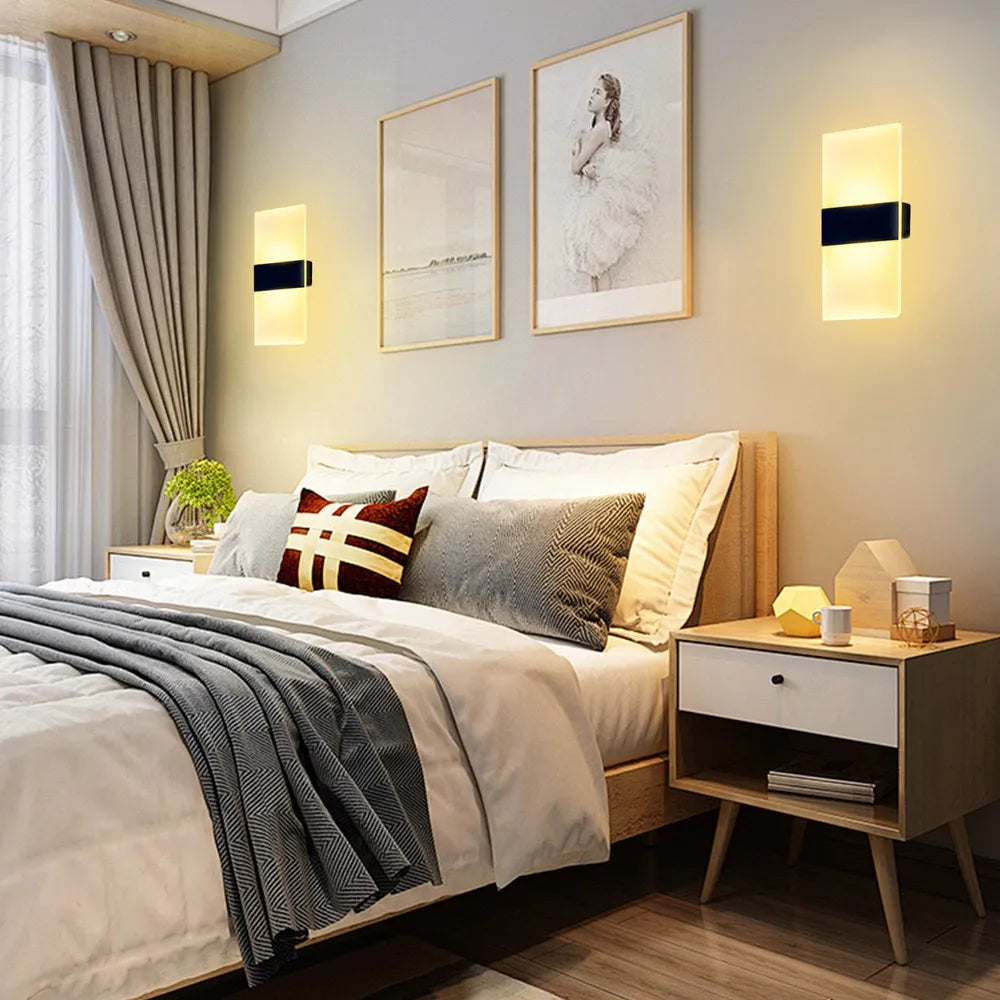 Arandela Minimalista de Acrílico para Parede Outlet