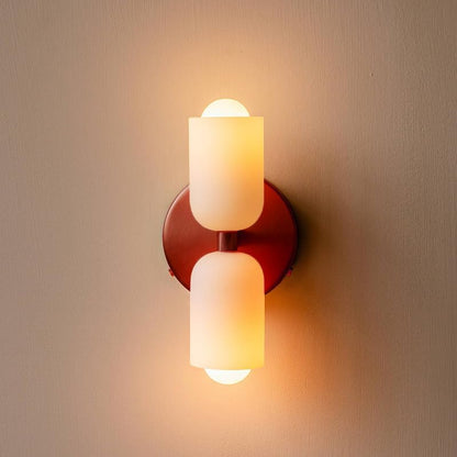Arandela de Parede Dupla Minimalista Crema