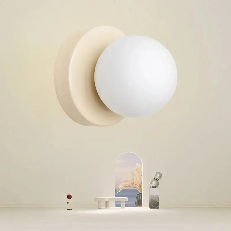 Arandela de Parede Globo de Vidro Fosco Bivolt | Com Lâmpada G9