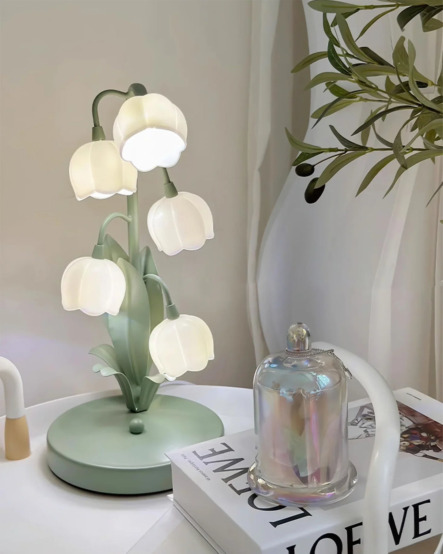 Luminária de Mesa Bell Orchid