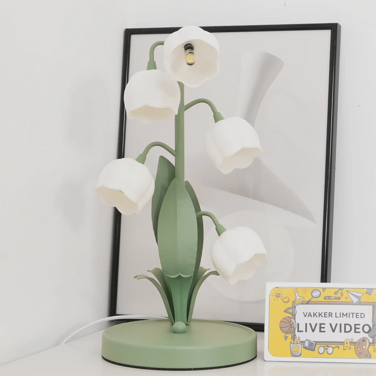 Luminária de Mesa Bell Orchid
