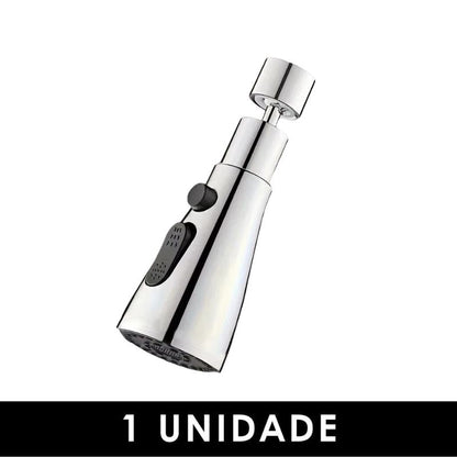 Bico de Torneira Universal 360º com 3 Modos de Água