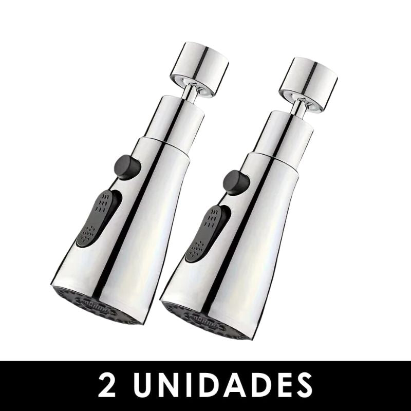 Bico de Torneira Universal 360º com 3 Modos de Água