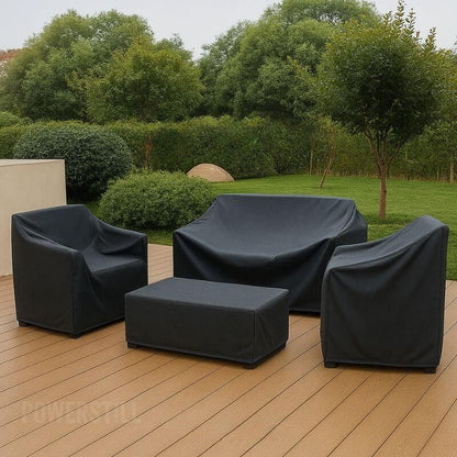 Kit 4 Peças Capa Impermeável para Móveis de Jardim
