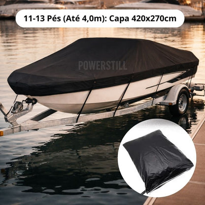 Capa para Barco e Lancha Impermeável Proteção UV Ajuste Seguro até 6,7m