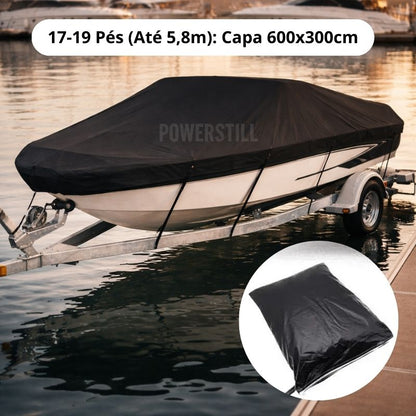 Capa para Barco e Lancha Impermeável Proteção UV Ajuste Seguro até 6,7m