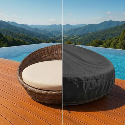 Capa Impermeável para Sofá Redondo (Tipo Chaise/Daybed)