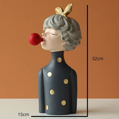 Escultura Boneca Decorativa Lilly Ball Estatueta