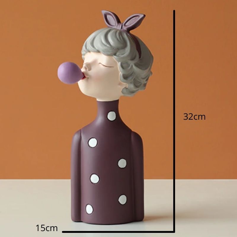 Escultura Boneca Decorativa Lilly Ball Estatueta