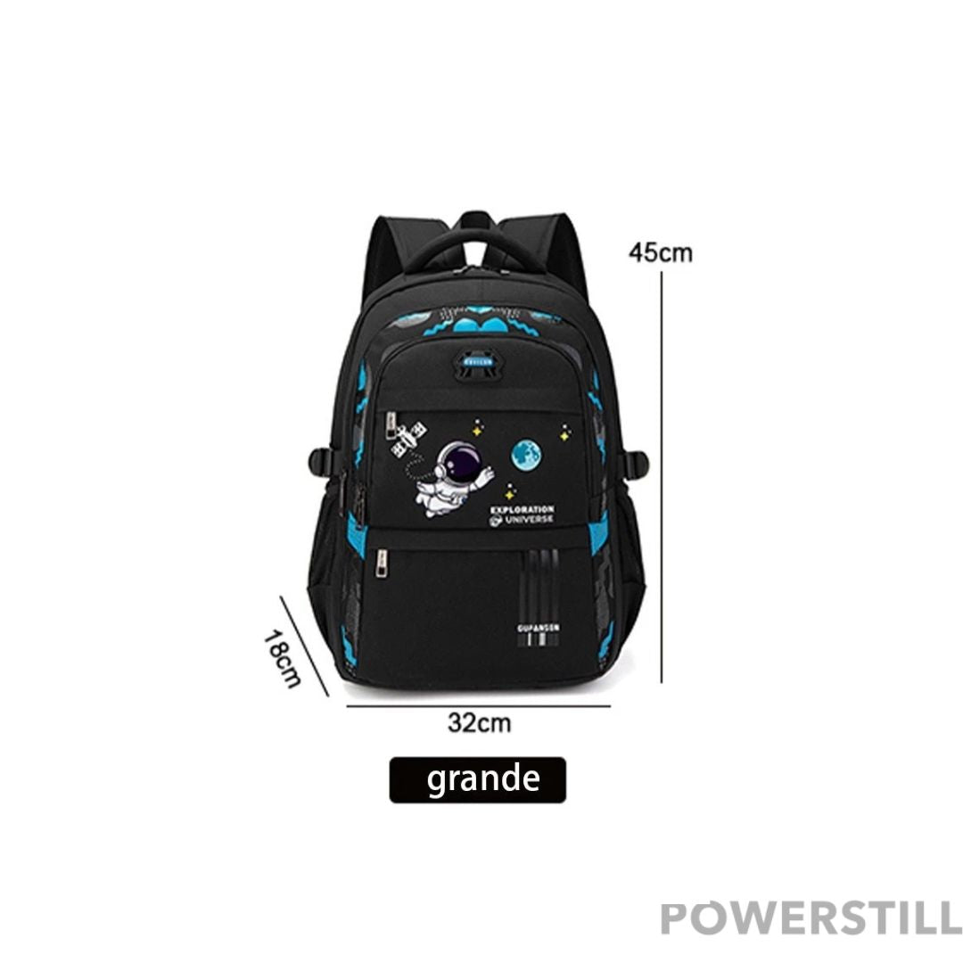 Kit Mochila Astronauta Lancheira Estojo e Chaveiro