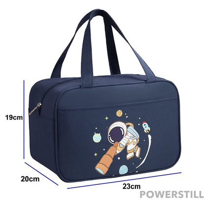Kit Mochila Astronauta Lancheira Estojo e Chaveiro