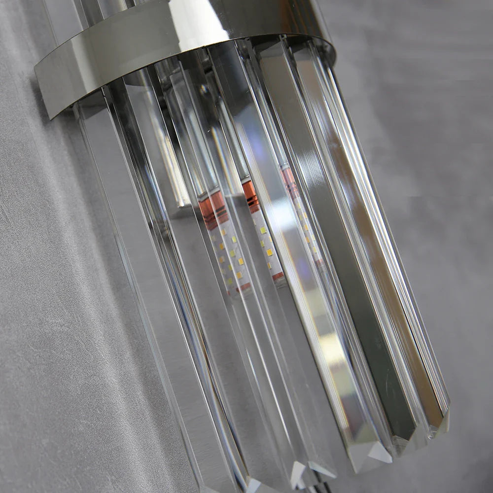 Arandela de Parede Luxuosa em Cristal Bivolt
