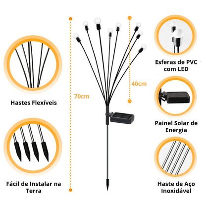 Luminária Externa Solar para Jardim - Luz Solar para Jardim