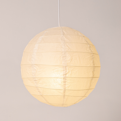 Luminária Pendente Japandi em Papel de Arroz Design Minimalista