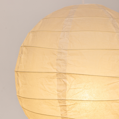Luminária Pendente Japandi em Papel de Arroz Design Minimalista