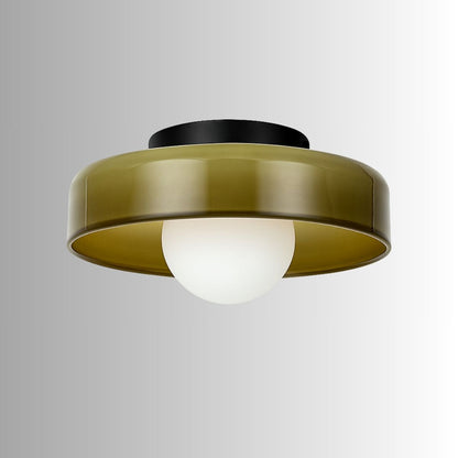 Luminária Plafon de Vidro Moderno Nórdica