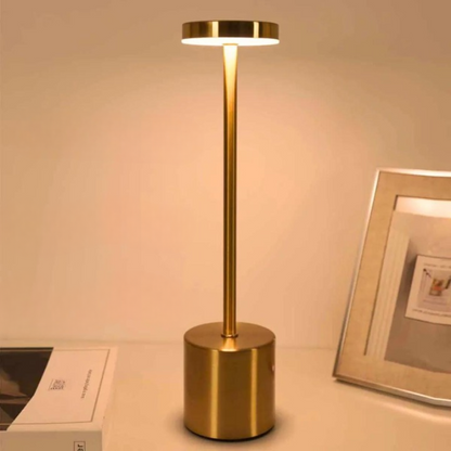 Luminária de Mesa LED Recarregável Sem Fio Metal