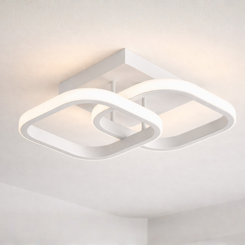 Luminária de Teto LED Moderna 3 em 1 Design Contemporâneo Bivolt