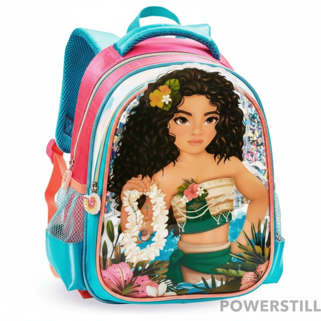 Mochila Princesas Sua Filha Brilhando na Sala
