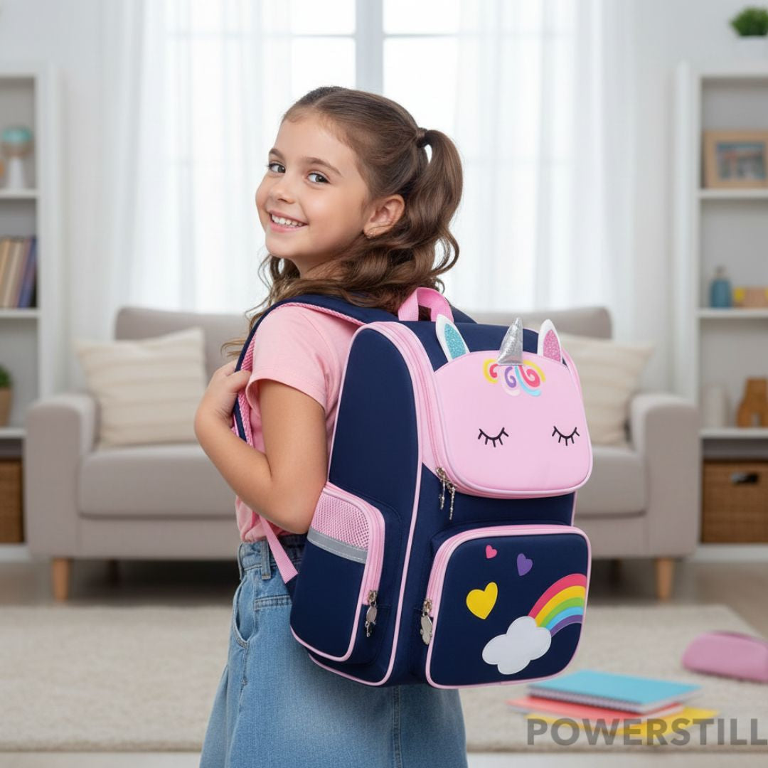 Mochila Unicórnio Escolar Grande Conforto e Magia