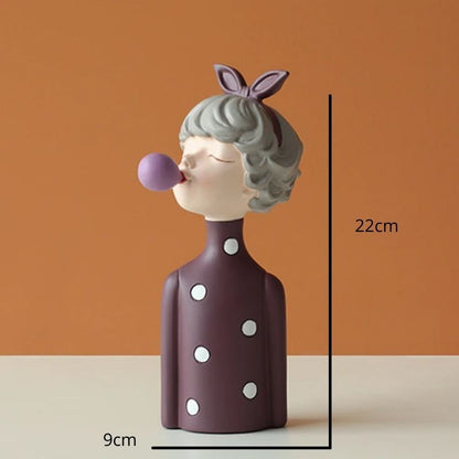 Escultura Boneca Decorativa Lilly Ball Estatueta
