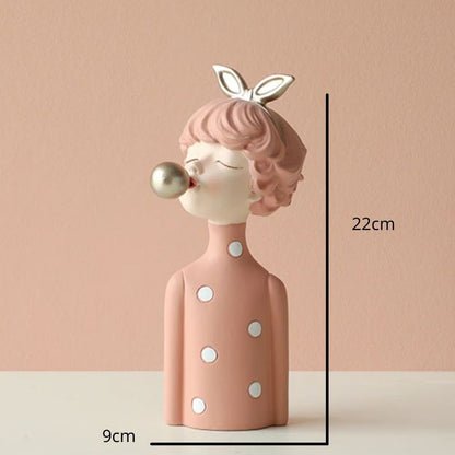 Escultura Boneca Decorativa Lilly Ball Estatueta