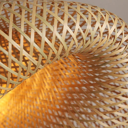 Luminária Pendente Bambu Organic Loom