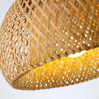 Luminária Pendente Bambu Organic Loom