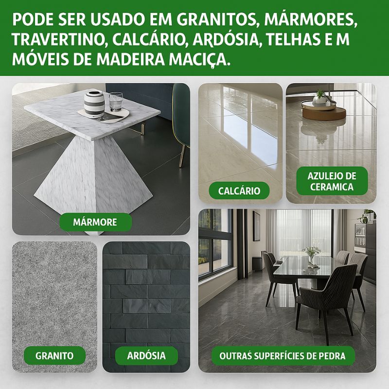 Kit Renovador e Protetor de Mármore Granito e Porcelanato