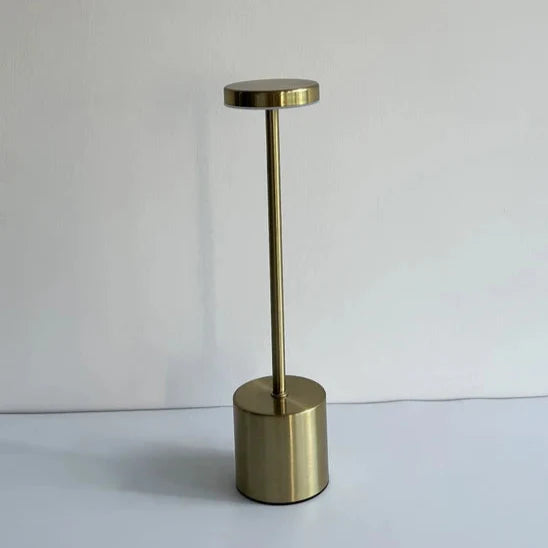 Luminária de Mesa LED Recarregável Sem Fio Metal
