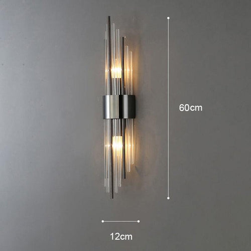 Arandela de Parede Spartan Metal e Vidro Outlet