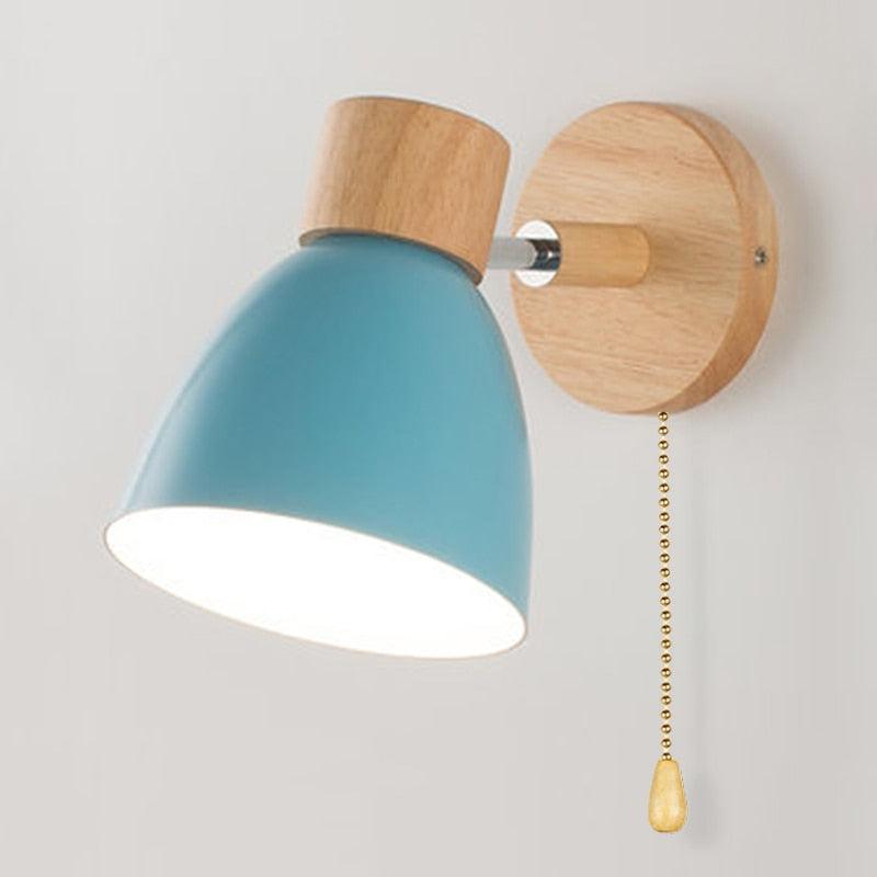 Arandela de Parede Wooden com Foco 90º e Interruptor Integrado