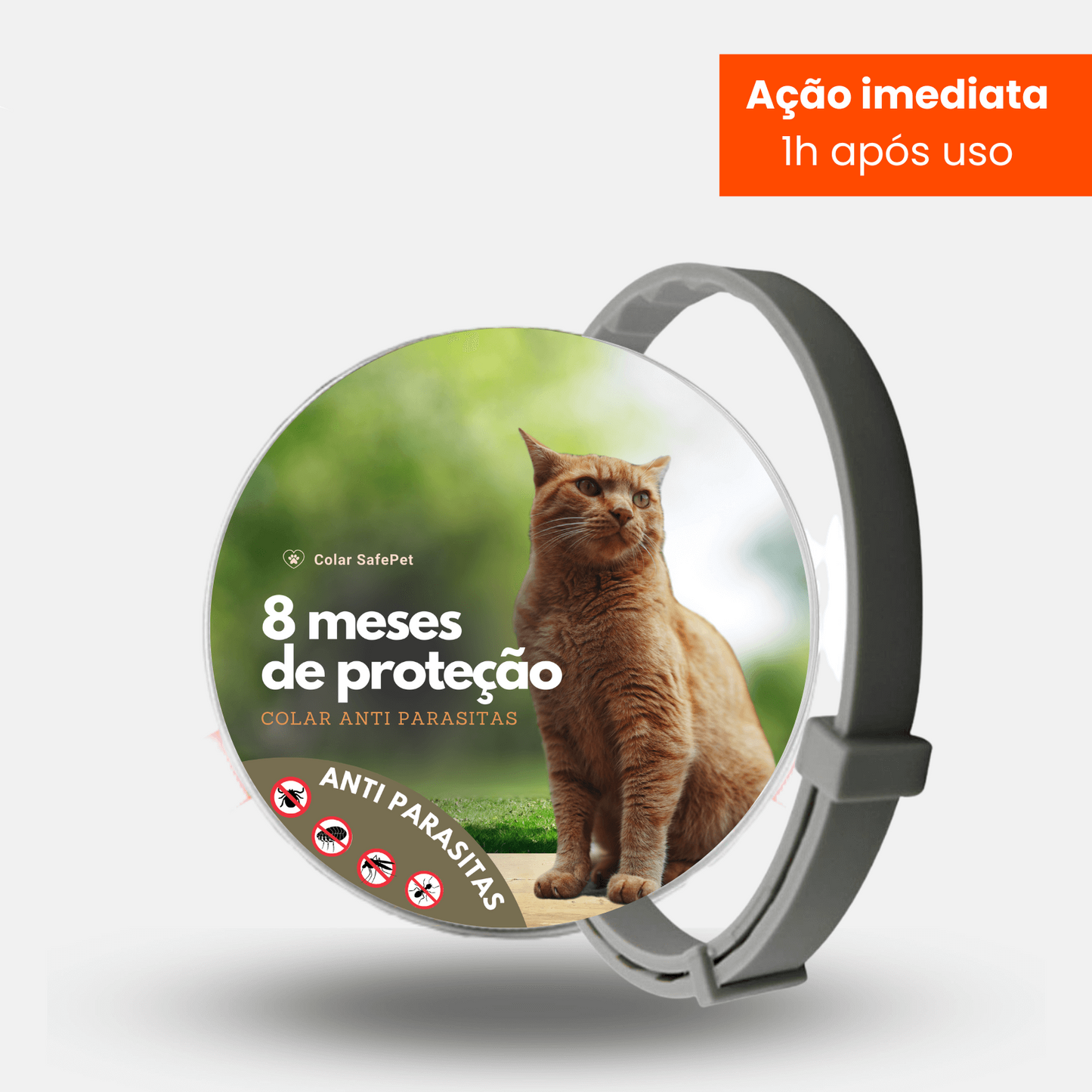 Coleira de Proteção SafePet | Bem-Estar e Higiene por 8 Meses