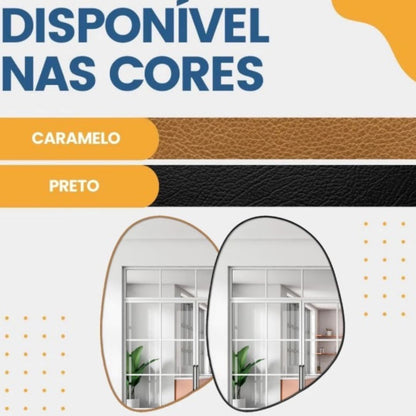 Espelho Decorativo Orgânico de Parede Lucky