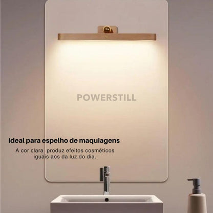 Luminária LED Touch Sem Fio Aura Lux Madeira