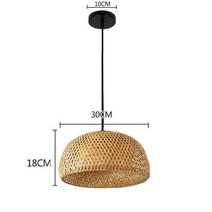 Luminária Pendente Bambu Organic Loom